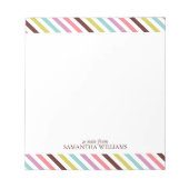 Kleurrijk tapepatroon op maat notitieblok (Voorkant)