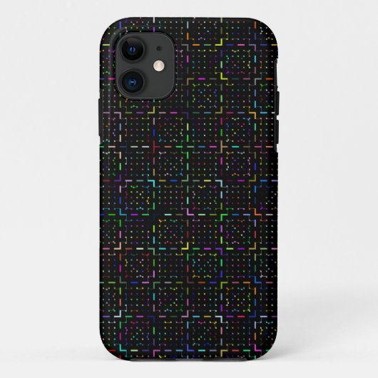 Kleurrijk tech-coderings-elektronicapatroon Case-Mate iPhone case (Achterkant)