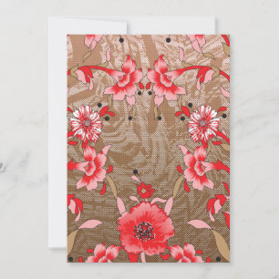 Kleurrijk textielpatroon met ingewikkelde flora kaart