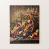Kleurrijk/Thanksgiving/Cornucopia/Herfst Legpuzzel (Verticaal)