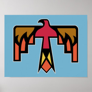Kleurrijk Thunderbird ontwerp Poster