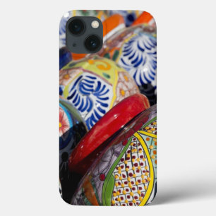 Kleurrijk traditioneel handgeschilderd Mexicaans a iPhone 13 Hoesje
