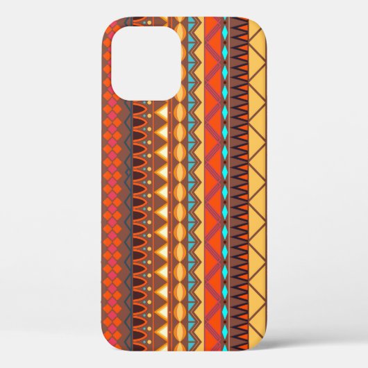 Kleurrijk tribaal etnisch naadloos patroon. Case-Mate iPhone case (Achterkant)