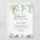 Kleurrijk tropisch bloemig Spaans Vrijgezellenfees Kaart (Voorkant)