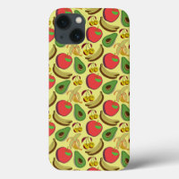 Kleurrijk tropisch fruit naadloos patroon