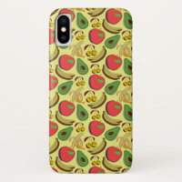 Kleurrijk tropisch fruit naadloos patroon