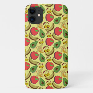 Kleurrijk tropisch fruit naadloos patroon iPhone 11 hoesje