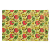 Kleurrijk tropisch fruit naadloos patroon kussensloop (Achterkant-Links)