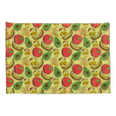 Kleurrijk tropisch fruit naadloos patroon kussensloop (Achterkant-Rechts)