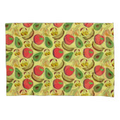 Kleurrijk tropisch fruit naadloos patroon kussensloop (Voorkant-Links)