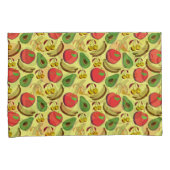 Kleurrijk tropisch fruit naadloos patroon kussensloop (Voorkant-Rechts)