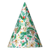 Kleurrijk Tropisch Oerwoud Dieren Patroon Feesthoedjes (Achterkant)