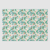 Kleurrijk Tropisch Oerwoud Dieren Patroon Tissuepapier (Voorkant)