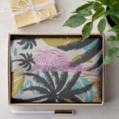 Kleurrijk tropisch palmboompatroon tissuepapier (Geschenk)