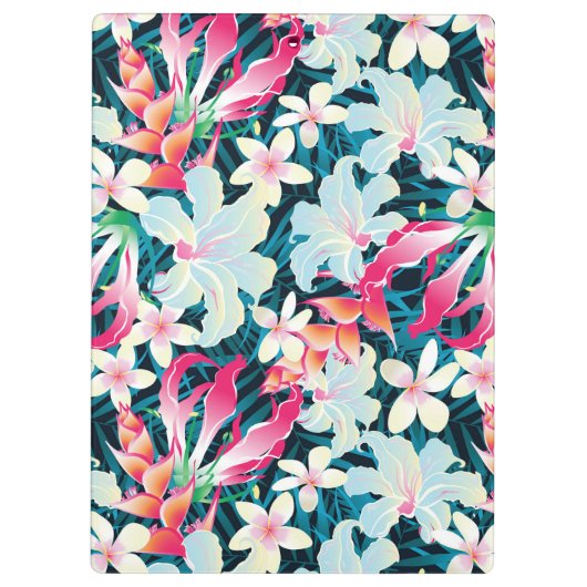 Kleurrijk tropisch patroon klembord (Achterkant)