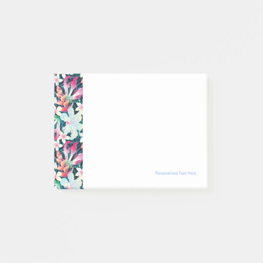 Kleurrijk tropisch patroon post-it® notes (Voorkant)