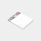 Kleurrijk tropisch patroon post-it® notes (Schuin)
