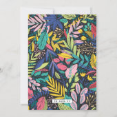 Kleurrijk 🌴 Tropisch Save the Date 💍 (Achterkant)