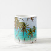 Kleurrijk tropisch strand koffiemok (Center)