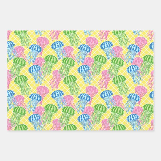 Kleurrijk tropisch vispatroon inpakpapier vel (Voorkant 2)