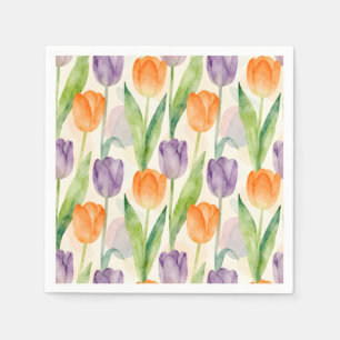 Kleurrijk Tulp Patroon Servet