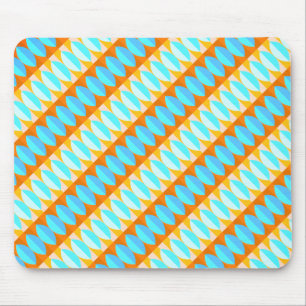 Kleurrijk Turquoise Blauw Oranje Geel Patroon Muismat