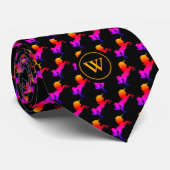 Kleurrijk | UNICORN plus | MONOGRAM Stropdas (Opgerold)