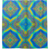 Kleurrijk uniek Abstract Douchegordijn (Voorkant)