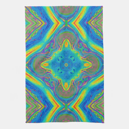 Kleurrijk uniek Abstract Theedoek (Verticaal)