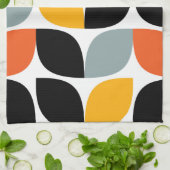 Kleurrijk, uniek, trendy, stedelijk blad concept k theedoek (Gevouwen)