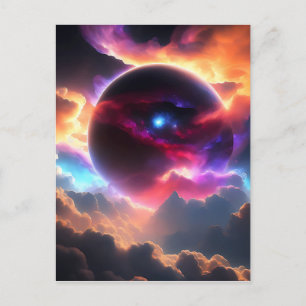 Kleurrijk universum briefkaart