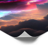 Kleurrijk universum poster (Hoek)