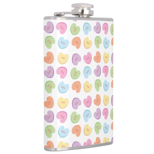 Kleurrijk Valentijn Snoep Mok Onderzetter Heupfles (Rechts)