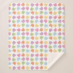 Kleurrijk Valentijn Snoep Mok Onderzetter Sherpa Deken