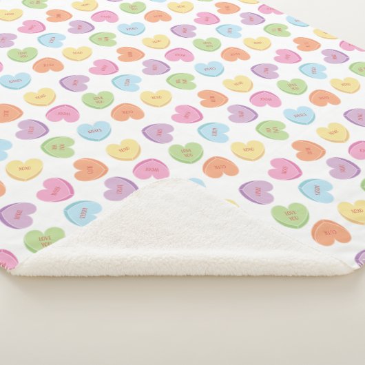 Kleurrijk Valentijn Snoep Mok Onderzetter Sherpa Deken (3/4)