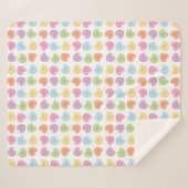 Kleurrijk Valentijn Snoep Mok Onderzetter Sherpa Deken (Voorkant (horizontaal))