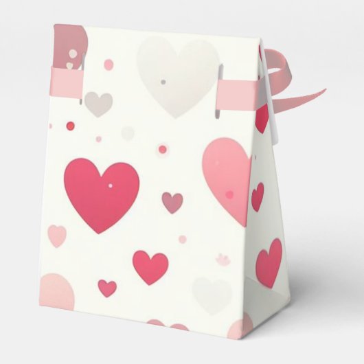 Kleurrijk Valentijnsdag hart Bedankdoosjes (Achterkant)