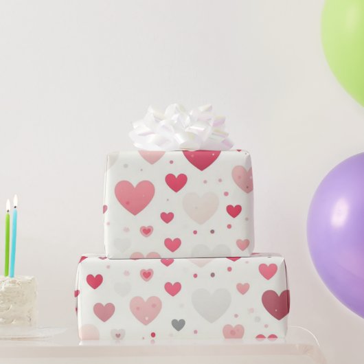 Kleurrijk Valentijnsdag hart Cadeaupapier (Feestgeschenken)