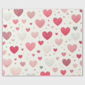 Kleurrijk Valentijnsdag hart Cadeaupapier (Vlak)