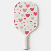 Kleurrijk Valentijnsdag hart Pickleball Paddle (Voorkant)