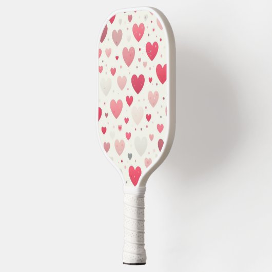 Kleurrijk Valentijnsdag hart Pickleball Paddle (Links)