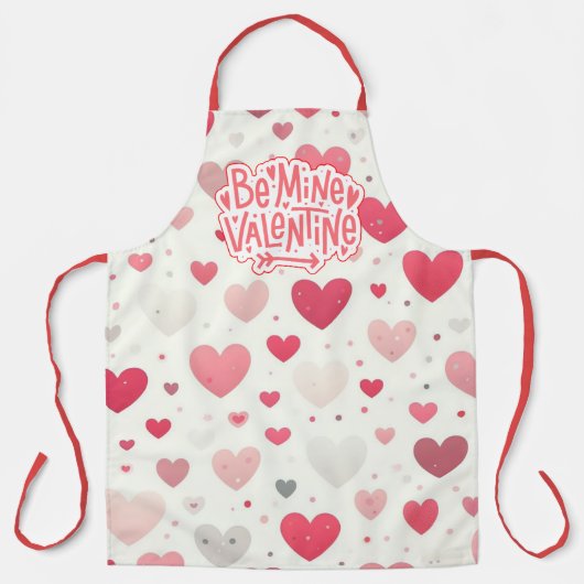 Kleurrijk Valentijnsdag hart Schort (Voorkant)