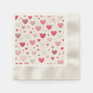 Kleurrijk Valentijnsdag hart Servet