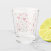 Kleurrijk Valentijnsdag hart Shot Glas (Achterkant)
