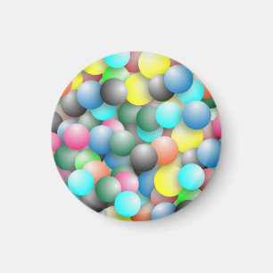Kleurrijk veelkleurig ballonpatroon magneet