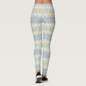 Kleurrijk veelkleurig mandala patroon leggings (Achterkant)