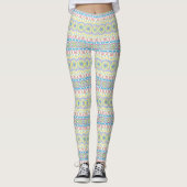 Kleurrijk veelkleurig mandala patroon leggings (Voorkant)