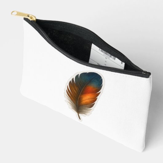 Kleurrijk veerontwerp etui (Open)
