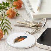 Kleurrijk veerontwerp sleutelhanger (Voorkant Rechts)