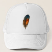 Kleurrijk veerontwerp trucker pet (Voorkant)